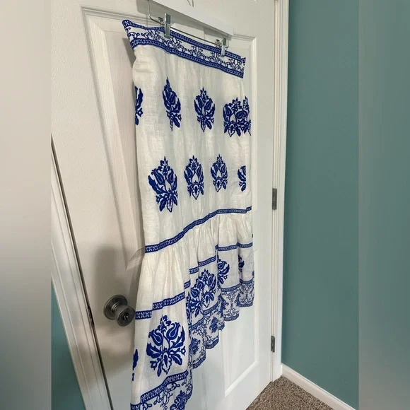 ☀️ New! ZARA Embroidered Midi Skirt - Picture 7 of 16